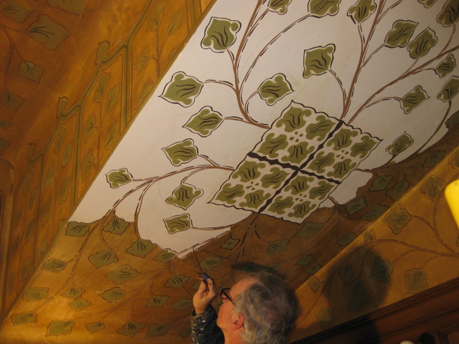 WILDERSTEIN HISTORIC SITE - LIBRARY CEILING
